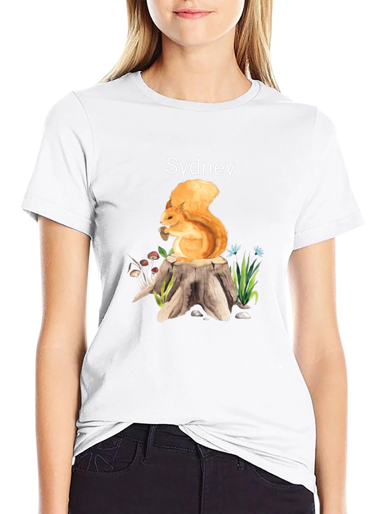 Squirrel on Stump T-Shirt - Sydney