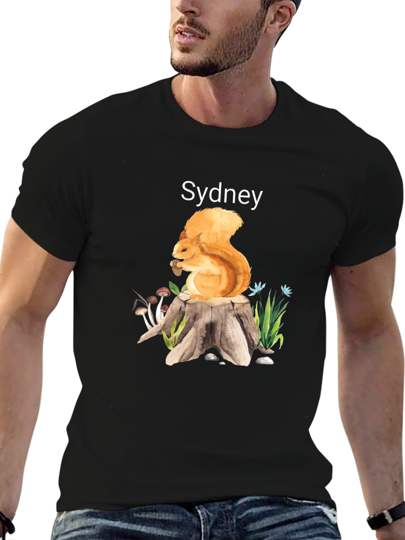 Squirrel on Stump T-Shirt - Sydney