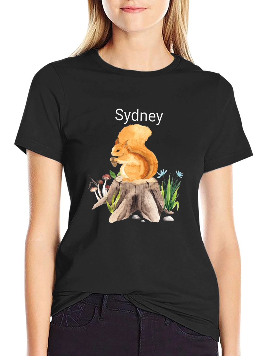 Squirrel on Stump T-Shirt - Sydney