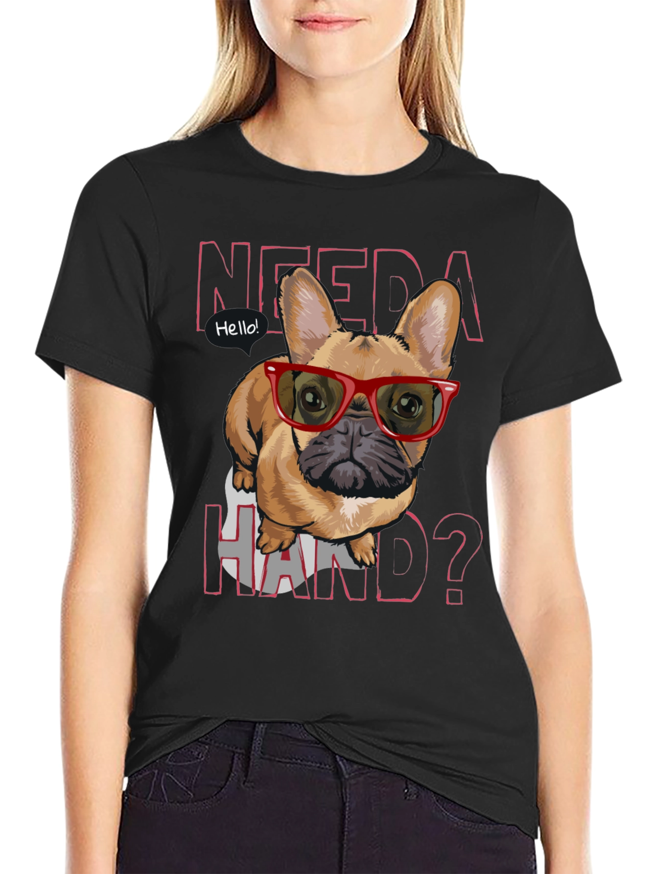 Need a Hand? Bulldog Tee