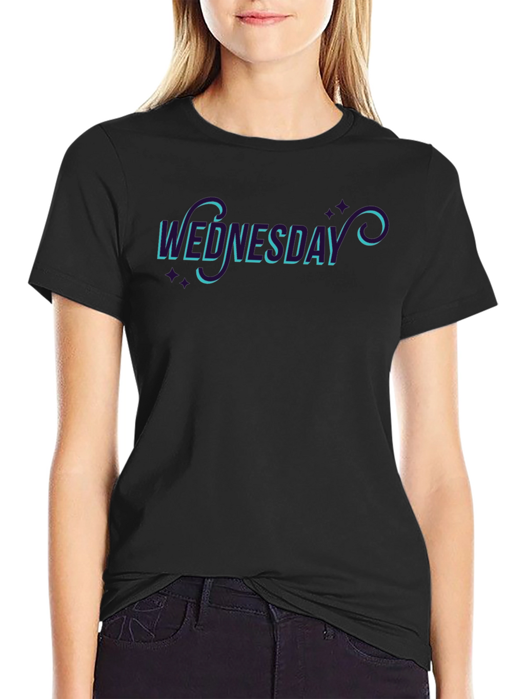 Wednesday Graphic T-Shirt - Black