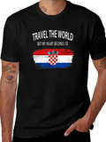 Croatian Heart T-Shirt: Travel the World