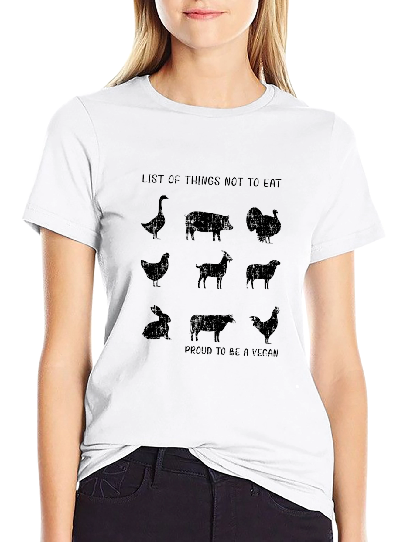 Vegan T-Shirt: List of Things Not to Eat