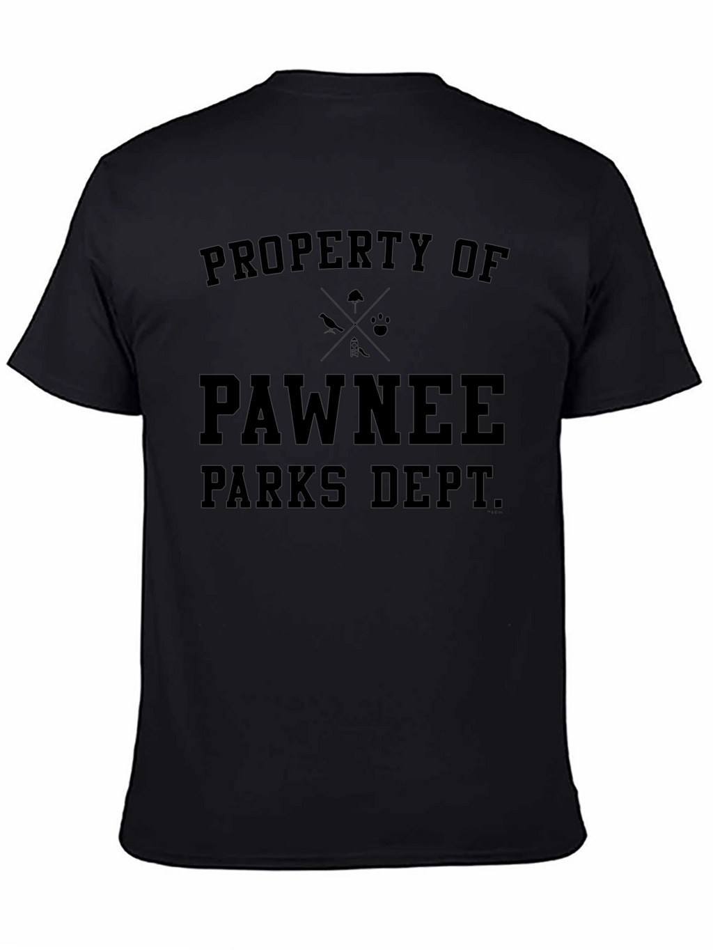 Pawnee Parks Dept. Black Graphic T-Shirt