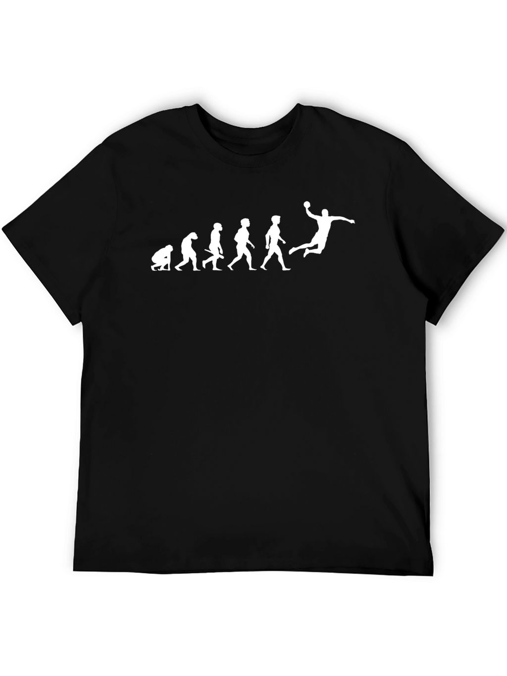 Evolution of Handball Black T-Shirt