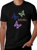Butterfly Graphic Tee - Stylish Mens Shirt