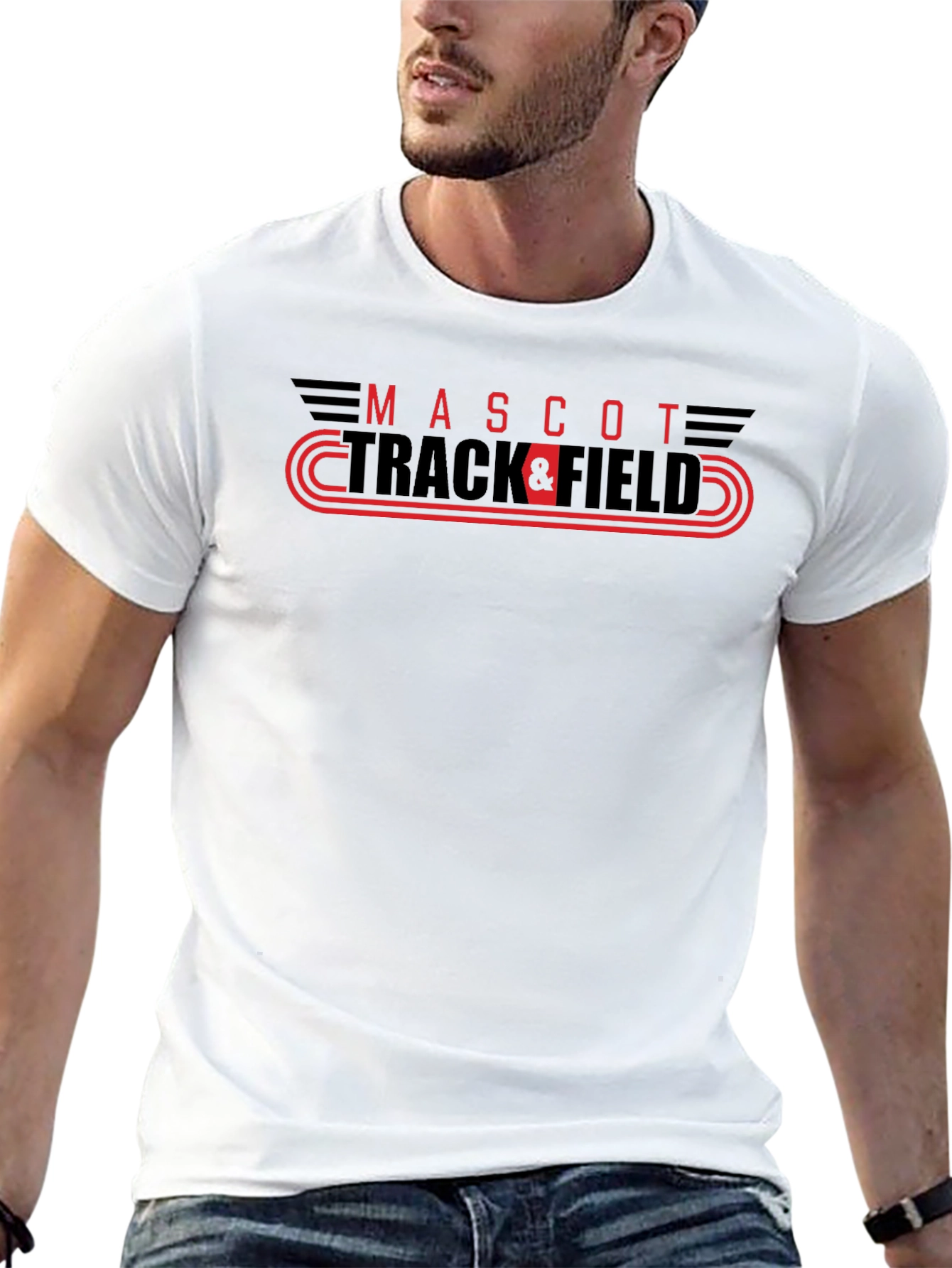 Mascot Track & Field Graphic T-Shirt